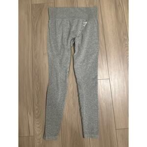 Gymshark Size L Womens Gray Stretch Pull On Gym Athletic Seamless Leggings